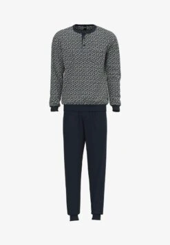 Calida BÜNDCHEN - Nachtwäsche Set - Dark Sapphire -Herrenbekleidung 028d68dbf8964fff978afb57b1f8ced0