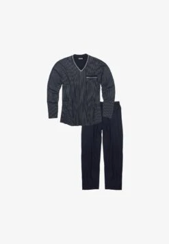 LANGARM GUSTAV GESTREIFT - Nachtwäsche Set - Weinrot -Herrenbekleidung 037c63ce6a174038a223b67eced9a2e8