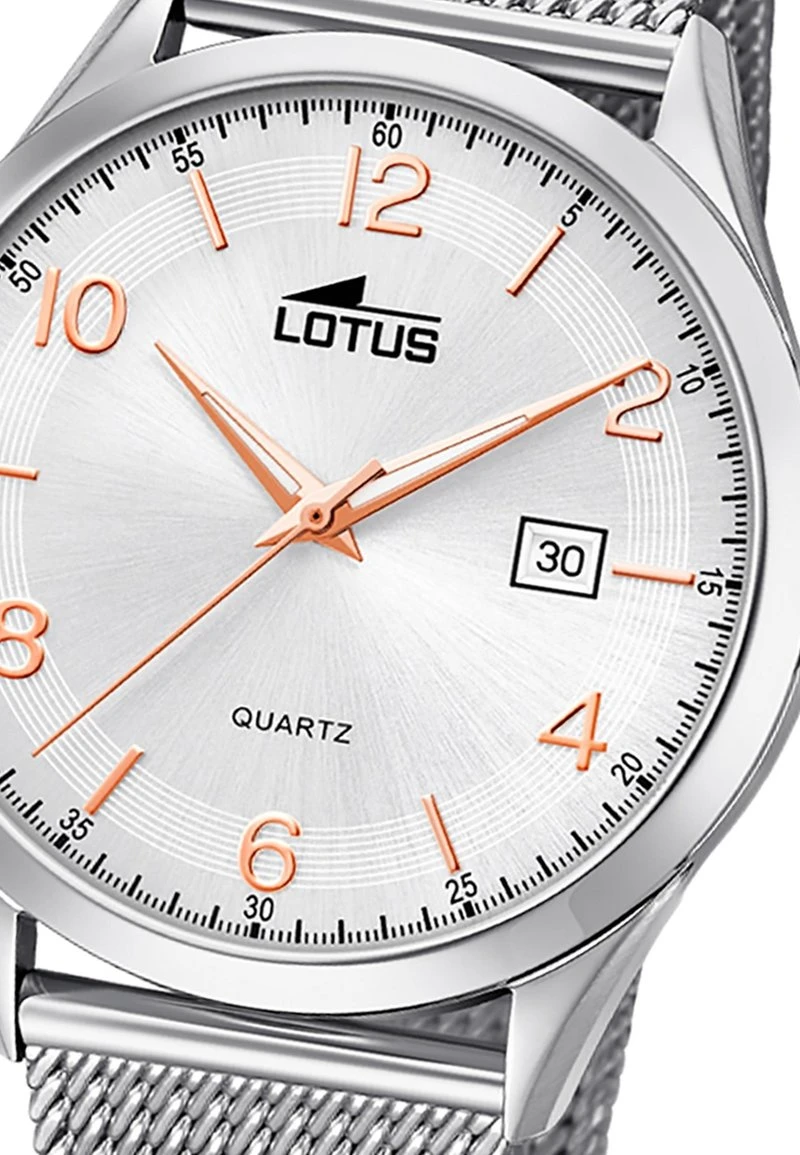 Lotus Uhr - Silberfarben 4 Lotus Uhr - Silberfarben – Bild 2