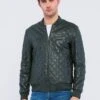 ERICK - Lederjacke - Green -Herrenbekleidung 0685aceebc614dc2a9d9724aeb019f43