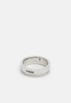 Fossil DRESS BAND RING - Ring - Silver-coloured -Herrenbekleidung 085a5480e1bf46bba9245b432086435c