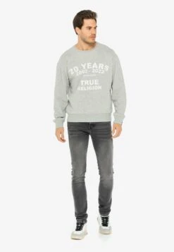 True Religion 20 YEARS SWEA - Sweatshirt - Grey Marl
