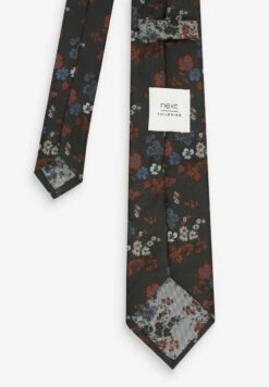Next PATTERN SLIM - Krawatte - Black Rust Brown Floral -Herrenbekleidung 0902c6bfdb174da180c2e5a4d0177df2