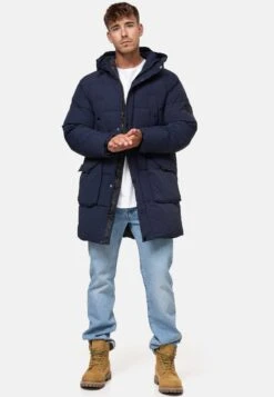 Indicode Jeans DEXTER - Wintermantel - Navy -Herrenbekleidung 15e43fce298e4c03a76d827be9048b2f