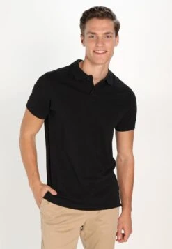 Pier One Poloshirt - Black -Herrenbekleidung 17da41ccde1541efb45ef2286a3bca38 1