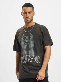 Mister Tee TUPAC - T-Shirt Print - Black -Herrenbekleidung 18e6d69f29ae41e88cd6388d6bd48e18