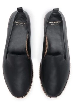 POSITANO - Espadrille - Black Leather -Herrenbekleidung 1db76fc693fa405592e16deee220b2ae