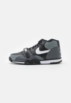 Nike Sportswear AIR TRAINER 1 - Sneaker High - Black/white/dark Grey/cool Grey