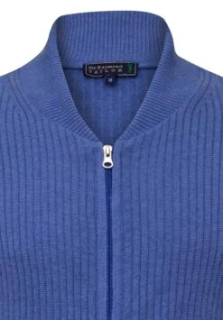 MIT REISSVERSCHLUSS - Strickjacke - Blue Melange -Herrenbekleidung 1f8c9fee8358463083aa81da1af62186