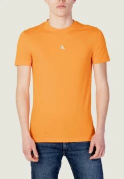 Calvin Klein Jeans T-Shirt Basic - Orange -Herrenbekleidung 20d1f4cbb6f64f0e88307a1d94bb77e6