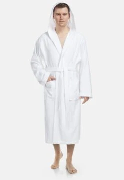 PACIFIC FÜR - Bademantel - Weiß -Herrenbekleidung 26dff1c52bba4f2c840b7ea5cf60f504 1