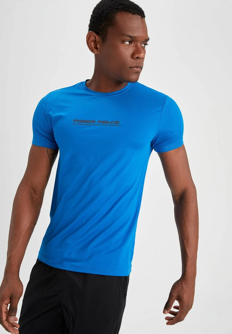 DeFacto SLIM FIT - T-Shirt Print - Blue 6 DeFacto SLIM FIT - T-Shirt Print - Blue – Bild 4