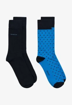 Gant 2 PACK SOLID DOT - Socken - Day Blue