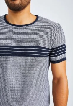 T-Shirt Print - Blau-ecru -Herrenbekleidung 393510a3630a425eaeaeb56f1af86d6d