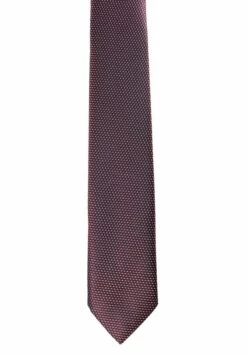 2-SET CASTRO JACQUARD - Krawatte - Weinrot Bordeauxrot Karos Dunkel-blau Jacquard Getupft Weiss -Herrenbekleidung 39835482cda841c89d6560c3c45b7ca8