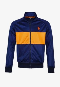 U.S. Polo Assn. SCUBA BRADEN BRAD TRICOT BRUSHED - Trainingsjacke - Blau -Herrenbekleidung 39b3f0ef04bb44058278dea4bb810bbb
