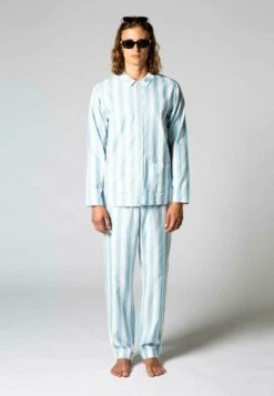 STRIPE - Nachtwäsche Set - Beige -Herrenbekleidung 3ab9c08cd3a946cea2b4d3171f76032d