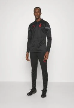 Puma AC MILAN TRAINING TRACK SUIT SET - Trainingsanzug - Black/asphalt