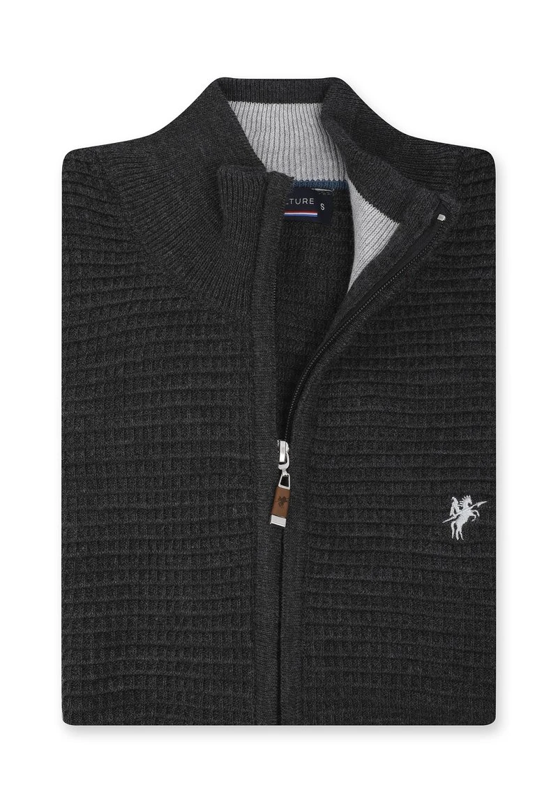 SEAN - Strickjacke - Anthrasit Melange 7 SEAN - Strickjacke - Anthrasit Melange – Bild 5