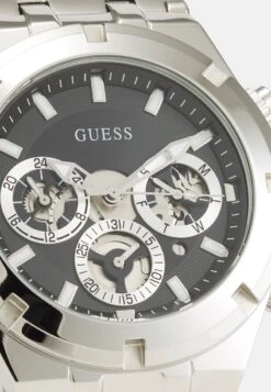 Guess CONTINENTAL - Chronograph - Silver-coloured Tone/black Sunray -Herrenbekleidung 40ac5d3c7e4942868820d767e657435b