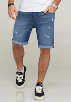 Jack & Jones JJIRICK JJIINFINITY - Jeans Shorts - Medium Blue Denim -Herrenbekleidung 41565a213494457ea0ee244f3625e310