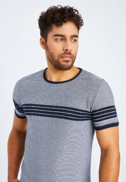 T-Shirt Print - Blau-ecru -Herrenbekleidung 423de3e26d794bccb5ed1b11a442d543