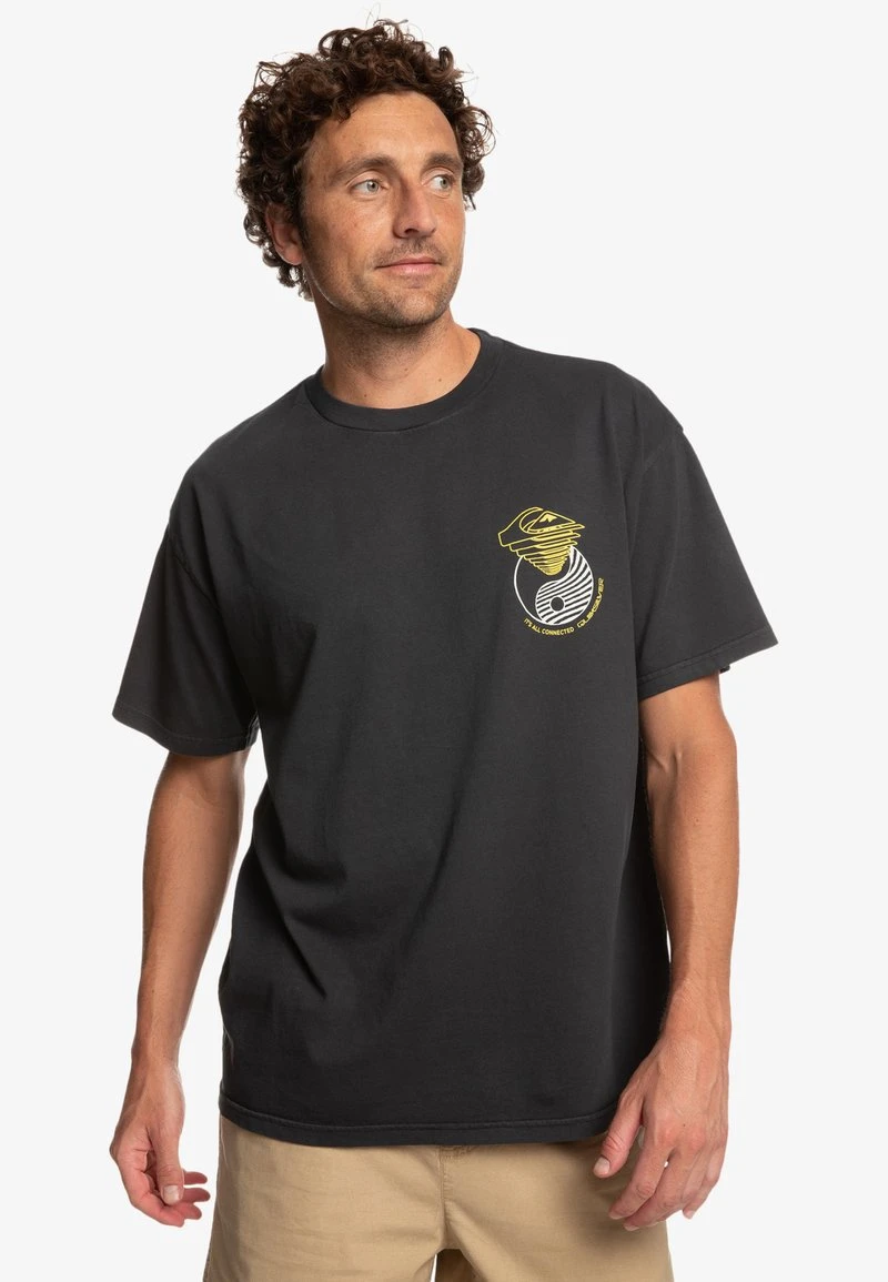 Quiksilver OUT THERE SS - T-Shirt Print - Black 3 Quiksilver OUT THERE SS - T-Shirt Print - Black