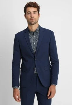 Lindbergh SLIM FIT PLAIN MENS SUIT - Anzug - Dark Blue -Herrenbekleidung 43b62acacf4b4e288a71c5455bad1cc1