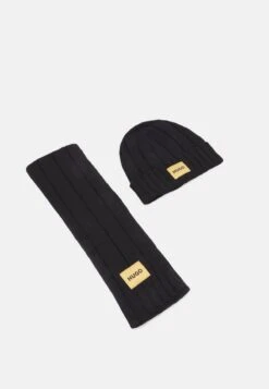 Hugo ZANTON SET - Schal - Black