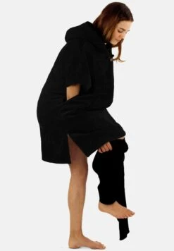 BADEPONCHO - Bademantel - Schwarz -Herrenbekleidung 4c14b4e36693426fbc41567375b7175a