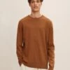 Tom Tailor LANGARM BASIC SHIRT LEGERER RUNDHALS - Strickpullover - Braun -Herrenbekleidung 4ceed901a1284307bcd1c8b91fac70b6