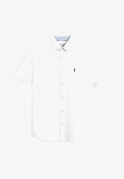 Next SHORT SLEEVE OXFORD WITH STAG - Hemd - White -Herrenbekleidung 532c52997421495b92869f37d6ee4587