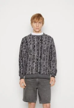 CARLO COLUCCI PARALLELO UNISEX - Strickpullover - Off White/black 13 CARLO COLUCCI PARALLELO UNISEX - Strickpullover - Off White/black -Herrenbekleidung 57a84d12cdee4495bd8da5095a12b2c4