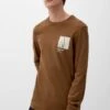 S.Oliver LANGARMSHIRT - Langarmshirt - Karamell -Herrenbekleidung 5a4da2adf64c48c7bbf47259384d5b63