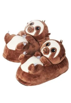 PLÜSCH-TIER-PANTOFFELN - Hausschuh - Henry Das Faultier Braun -Herrenbekleidung 5b2d81f6643441fdbc49dc1acef15079