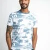 Petrol Industries PALM TREE - T-Shirt Print - Midnight Navy