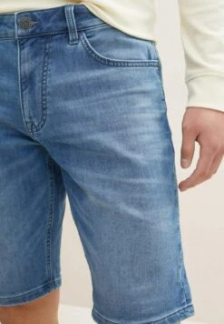 Tom Tailor Jeans Shorts - Mid Stone Wash Denim -Herrenbekleidung 5eeab969622a4793880de4a13b3ebba8