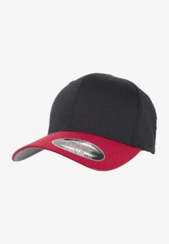 FLEXFIT WOOLY COMBED 2-TONE - Cap - Black/red