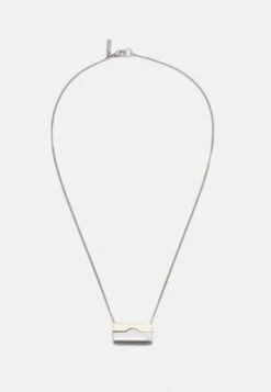 DKNY PENDANT UNISEX - Halskette - Silver-coloured -Herrenbekleidung 6586a40081524d8a9f16daa9743b7c1c