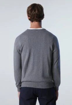 North Sails Strickpullover - Medium Grey Melange -Herrenbekleidung 67296fe5d64247fcaac688d838e36737