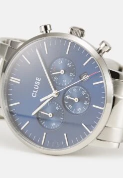 Cluse ARAVIS CHRONO - Chronograph - Silver Colour -Herrenbekleidung 68439bb42efd403982a35db7fe3a28b2