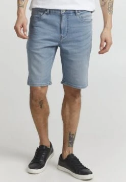 Solid SDBRENT LT RYDER HYBRID - Jeans Shorts - Light Blue Denim