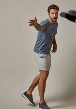 Profuomo T-Shirt Basic - Blue -Herrenbekleidung 7107e54d21274725a2266550a47d44c8