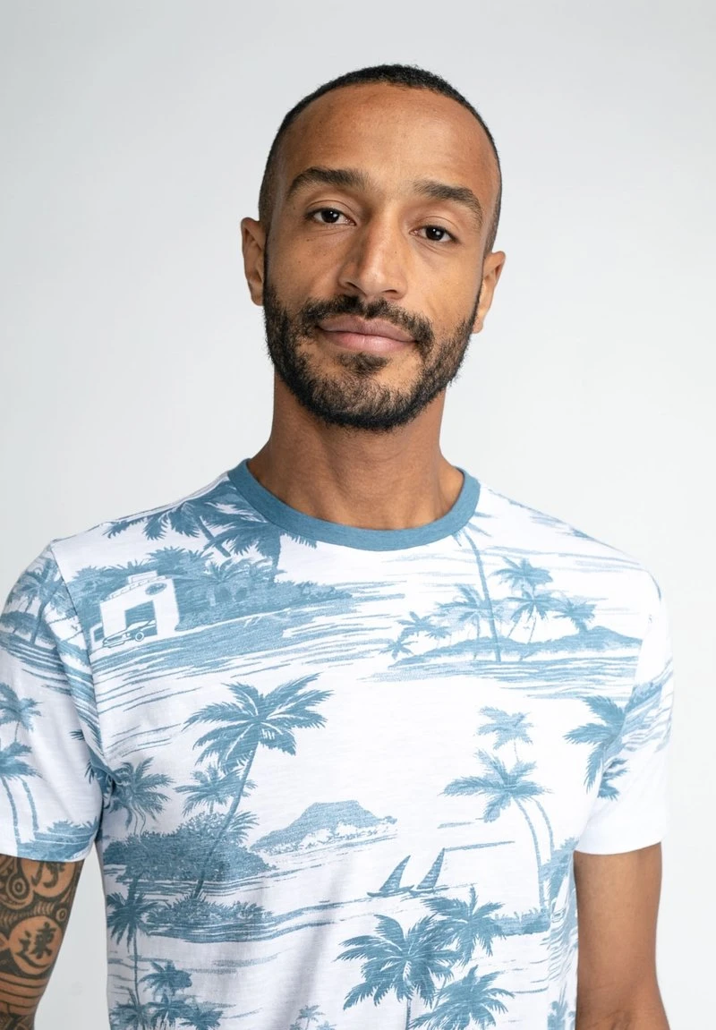 Petrol Industries PALM TREE - T-Shirt Print - Midnight Navy 6 Petrol Industries PALM TREE - T-Shirt Print - Midnight Navy – Bild 4