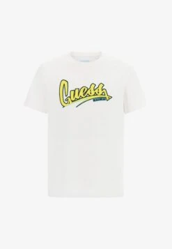 Guess MIT FRONTLOGO - T-Shirt Print - Weiß -Herrenbekleidung 7295e33715eb414e89b20fdc68c5e881