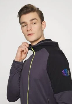 UMBRO PRO TRAINING HYBRID HOODIE - Trainingsjacke - Periscope/black/limeade -Herrenbekleidung 759b204c2e8a4778870e268588bb8dec