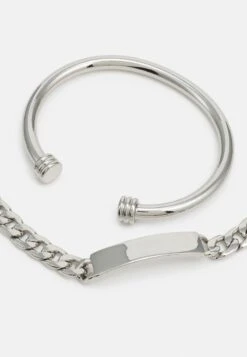 Pier One 2 PACK - Armband - Silver-coloured -Herrenbekleidung 75c69e6e08dd47d0bbf5a2255ce19eec
