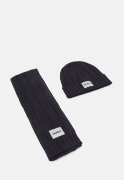 Hugo ZANTON SET - Schal - Black -Herrenbekleidung 762264ae5490404fb21ea7a68c94c236