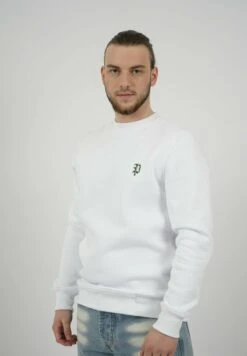MIT LABEL-STITCHING IN - Sweatshirt - Weiß -Herrenbekleidung 7985c8123b8f463b9c3c83075303e746