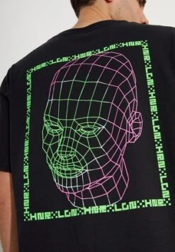 TECHNO ASTRONAUT - T-Shirt Print - Black -Herrenbekleidung 79c1490435db49f29c51e1015575deb2